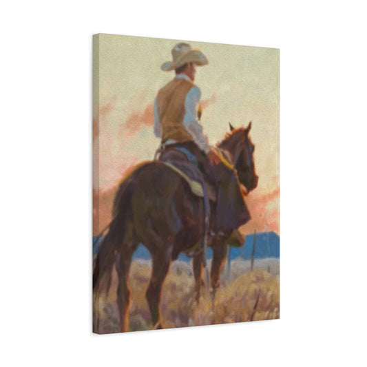 Man Riding Horse Wall Art & Canvas Prints