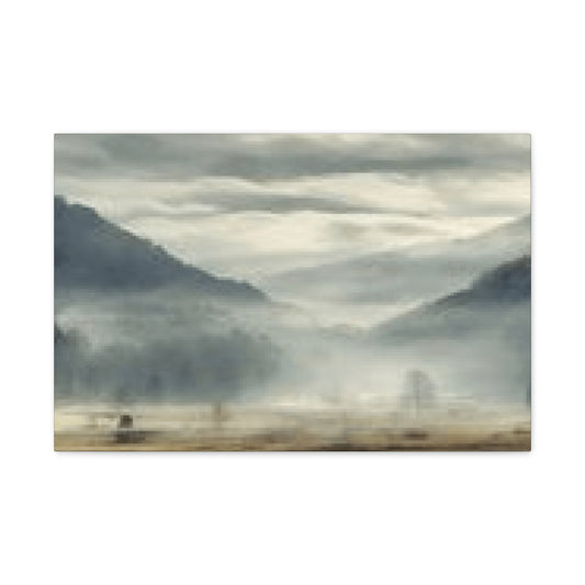 Misty Blue Ridge Painting Wall Art & Canvas Prints