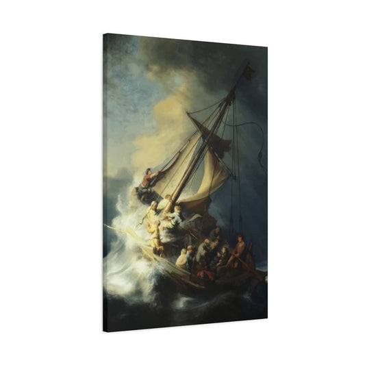 Boat in Storm Wall Art & Canvas Prints