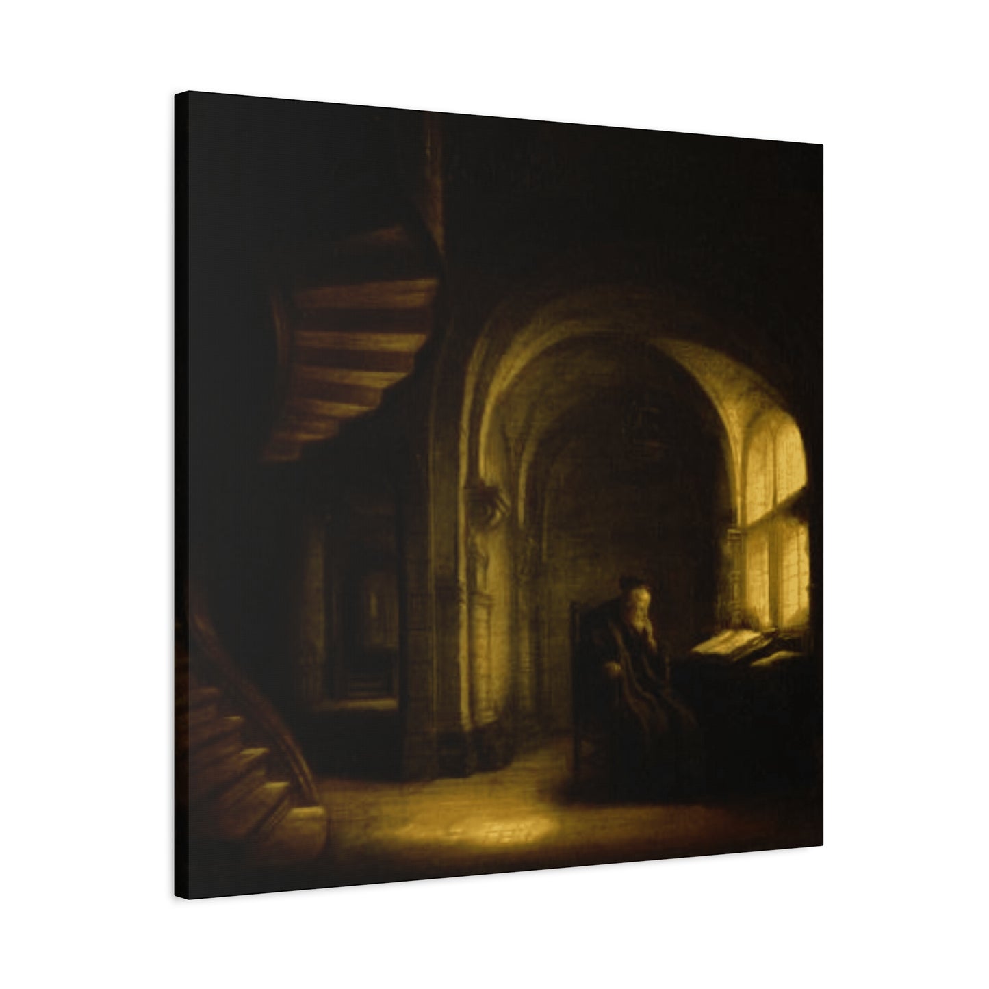 Philosopher With An Open Book Wall Art & Canvas Prints