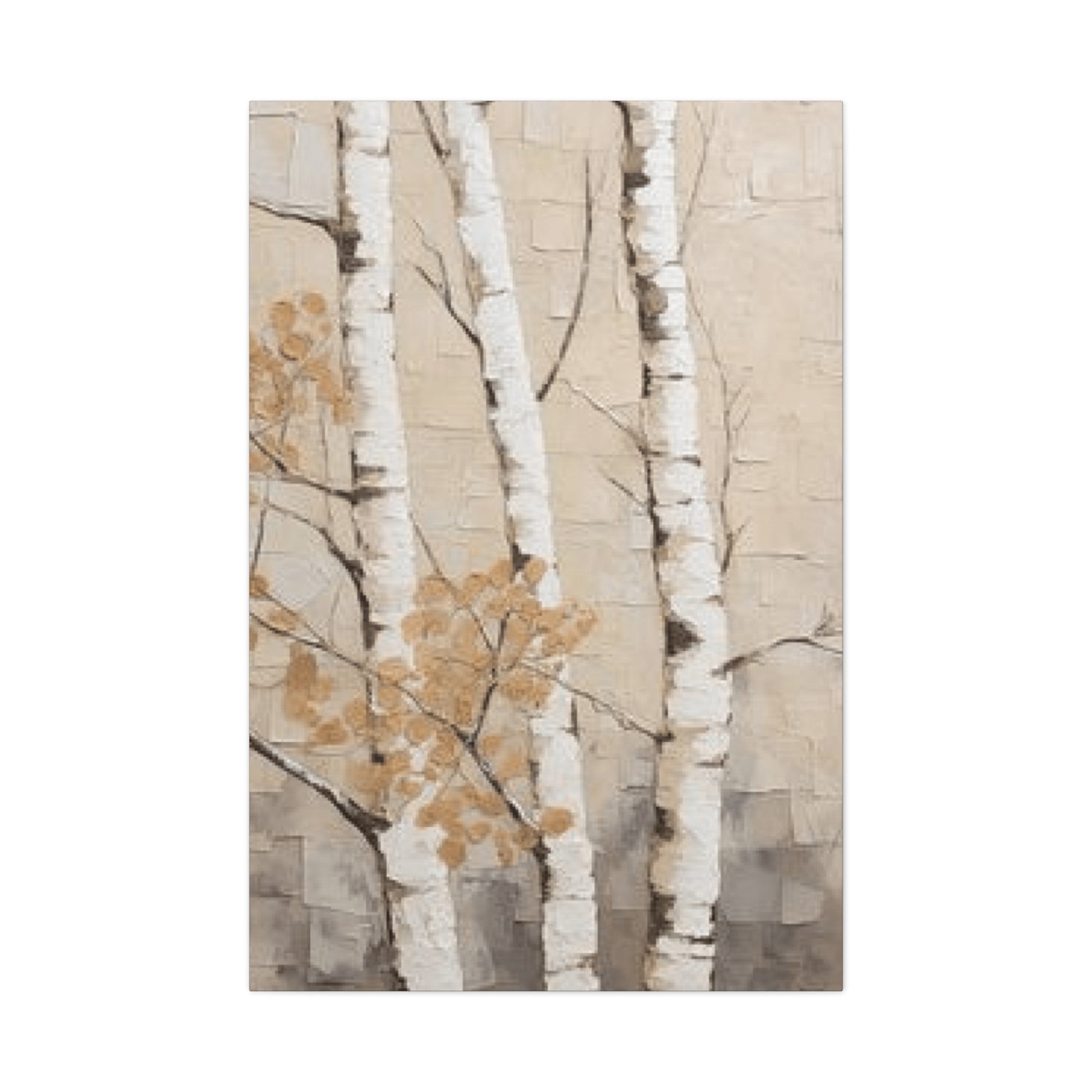 Painting of Three Birch Trees Wall Art & Canvas Prints