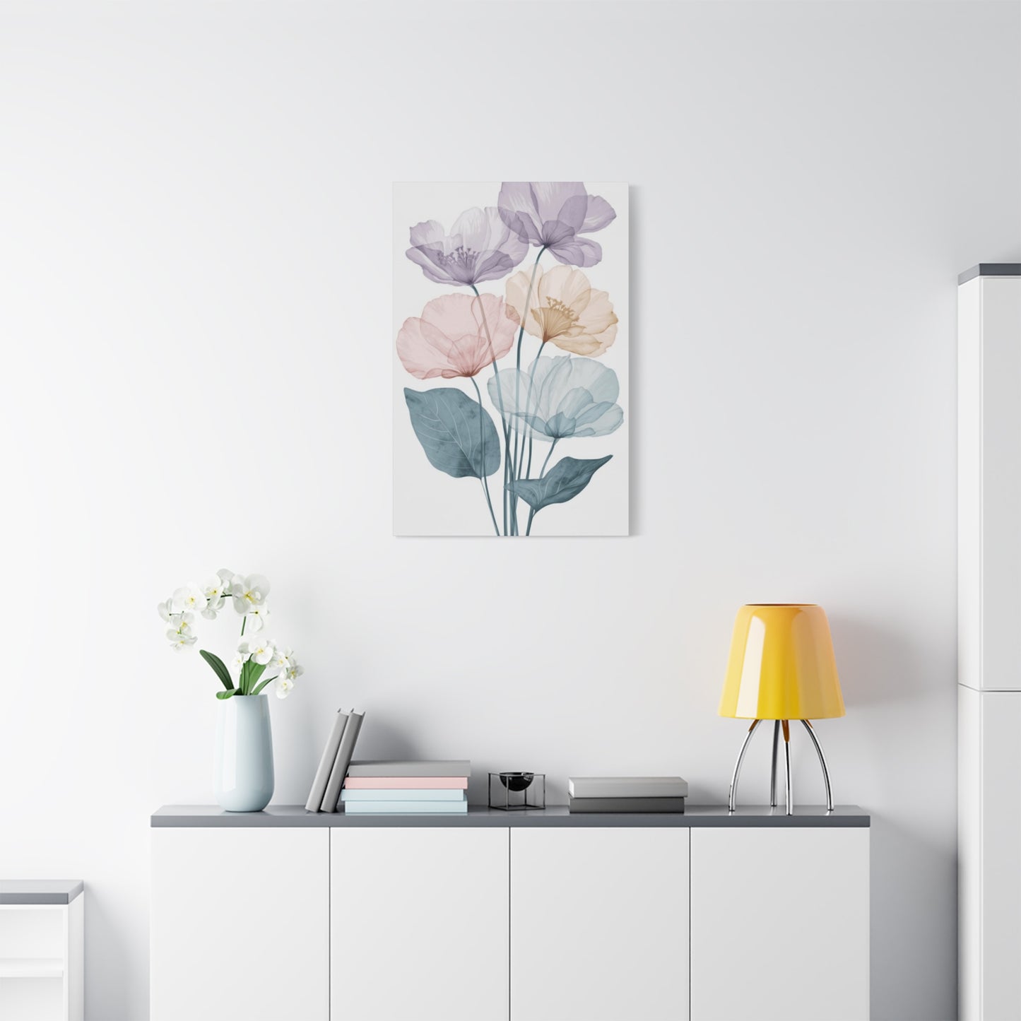 Colorful Flower Petals Painting Wall Art & Canvas Prints