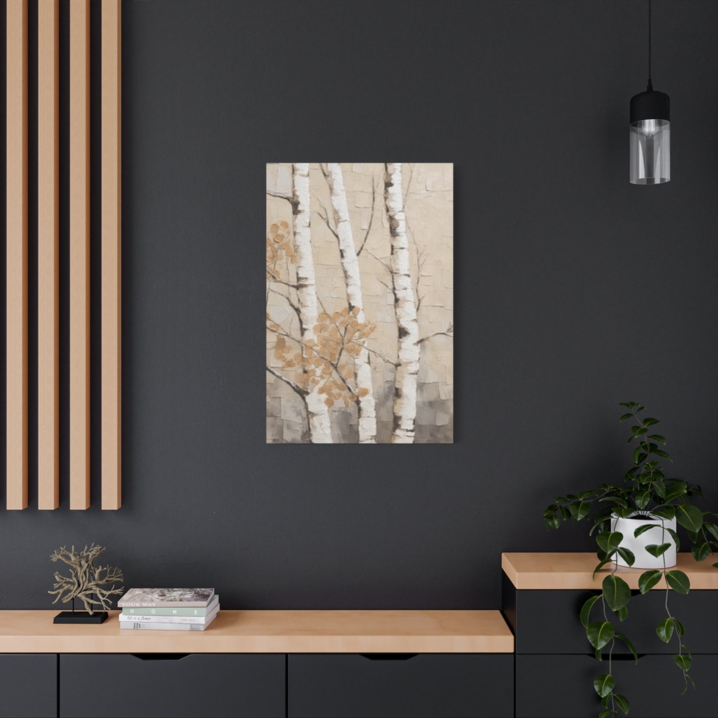 Painting of Three Birch Trees Wall Art & Canvas Prints