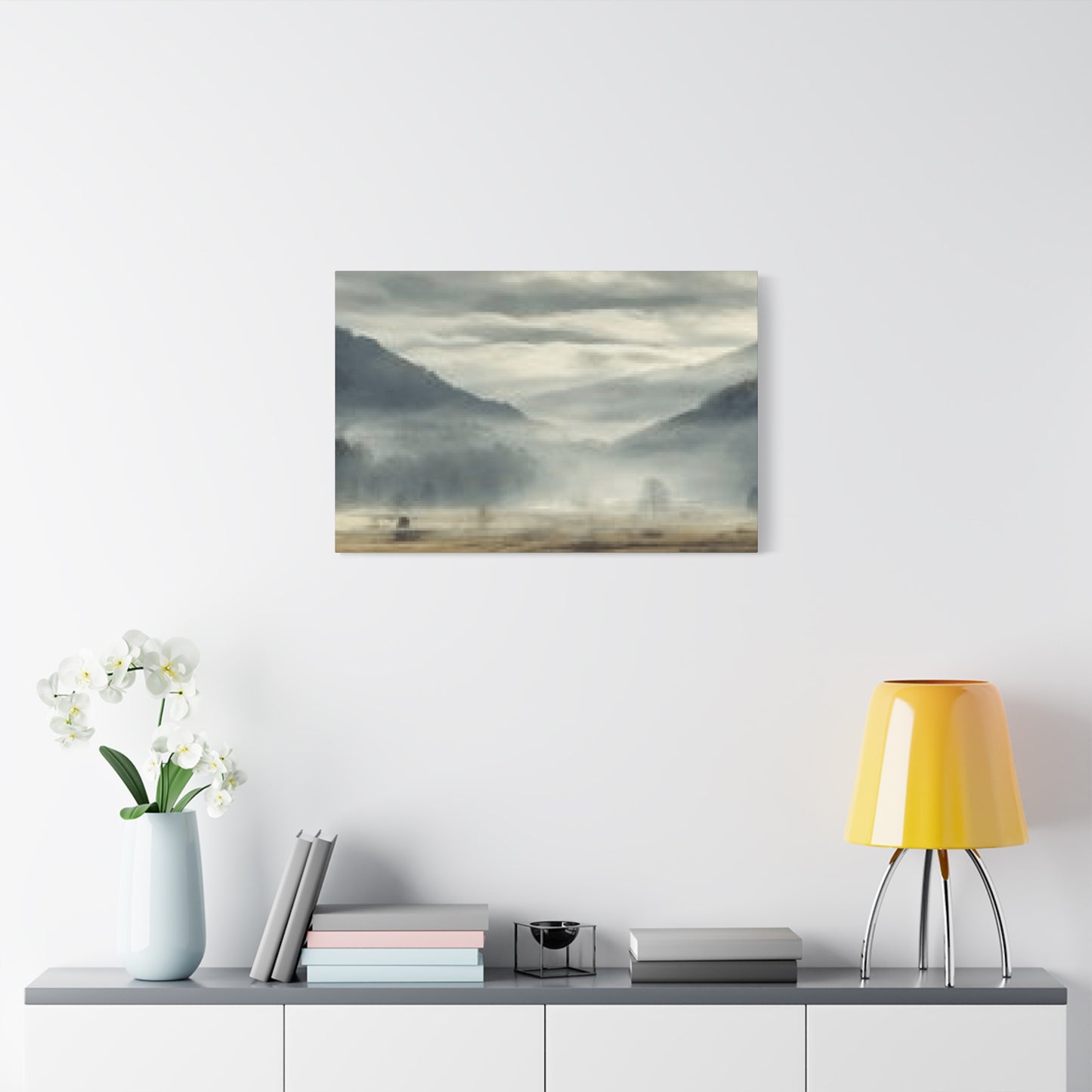 Misty Blue Ridge Painting Wall Art & Canvas Prints